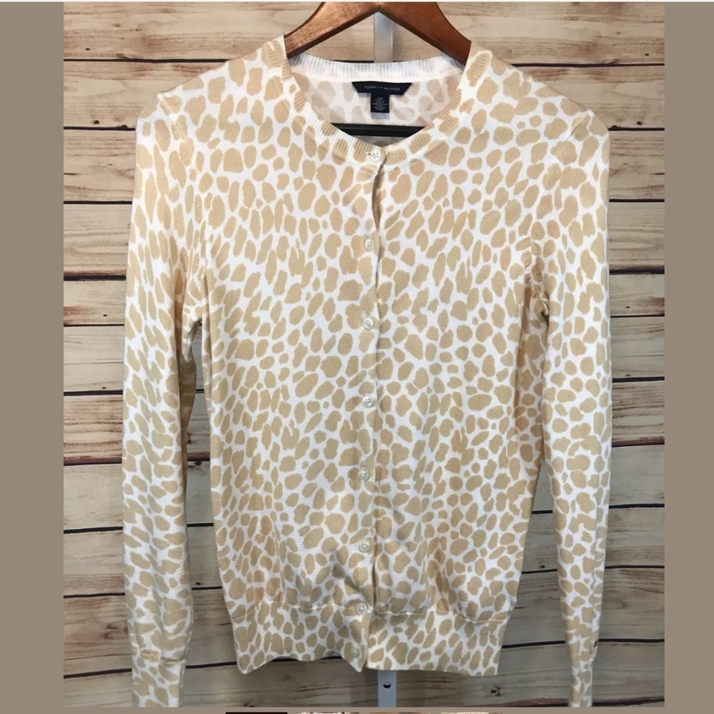 Giraffe Print Lightweight Button Front Cardigan